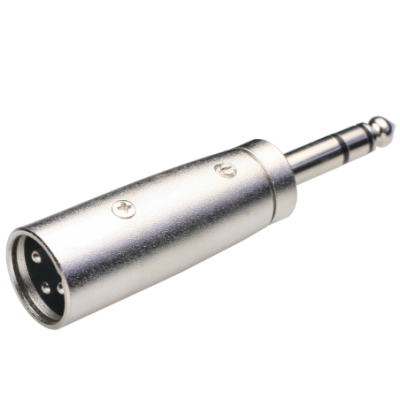 Mod. 1540. Adaptador canon macho 3c a jack macho 6.3mm