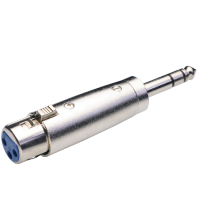 Mod. 1541. Adaptador canon hembra 3c a jack macho 6.3mm
