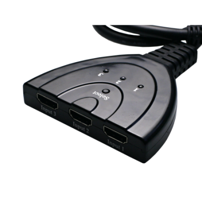 Mod. 1860-A. Conmutador audio-vídeo v2.0 HDMI macho a 3 HDMI hembra