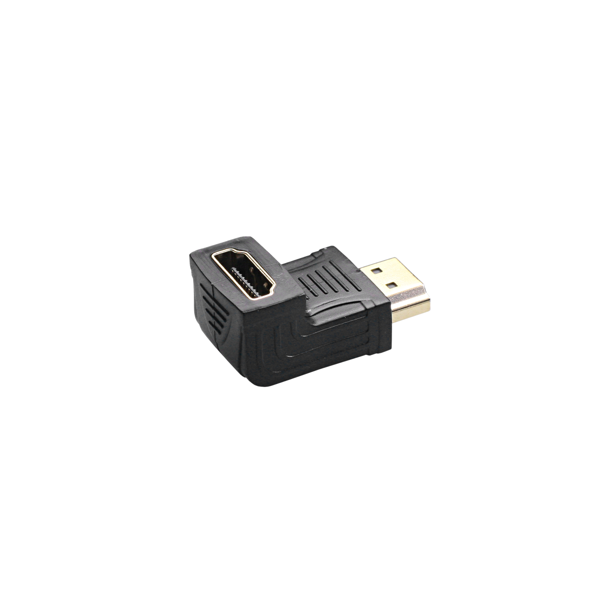 Mod. 1880. Adaptador HDMI macho a HDMI hembra acodado