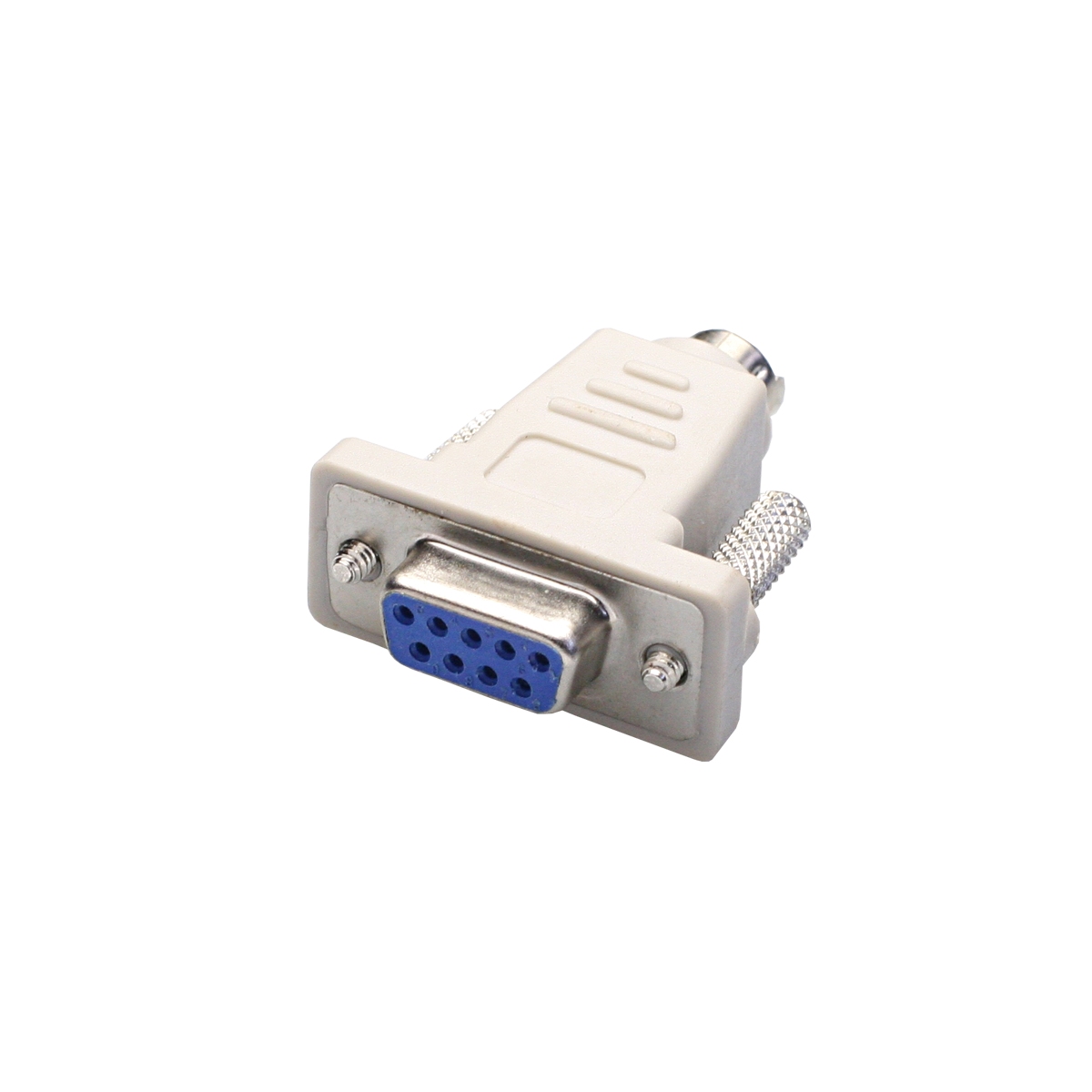 Mod. 1987. Adaptador subD hembra 9c a miniDIN macho 6c