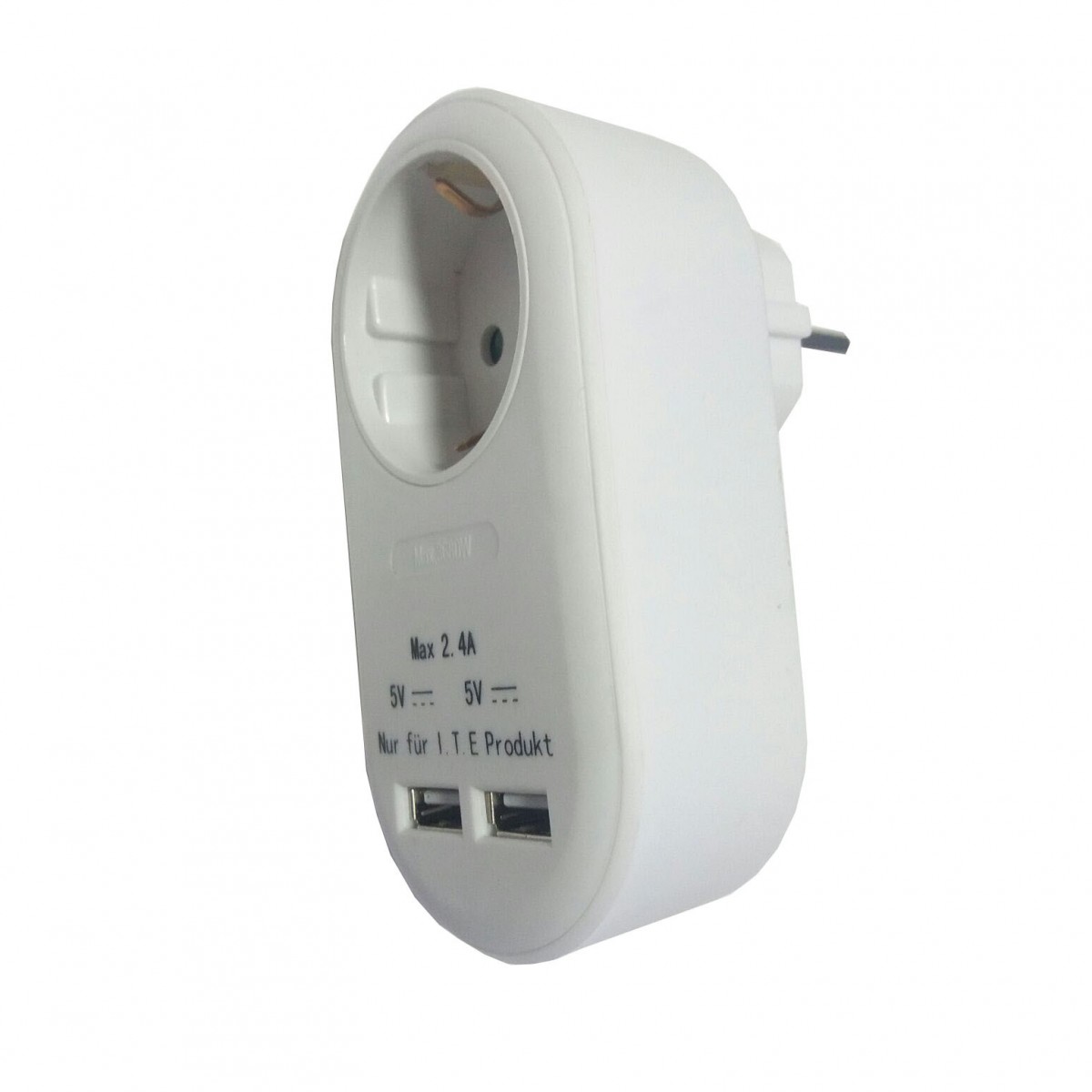 Mod. 5570. Cargador 220V a hembra con 2 tomas USB