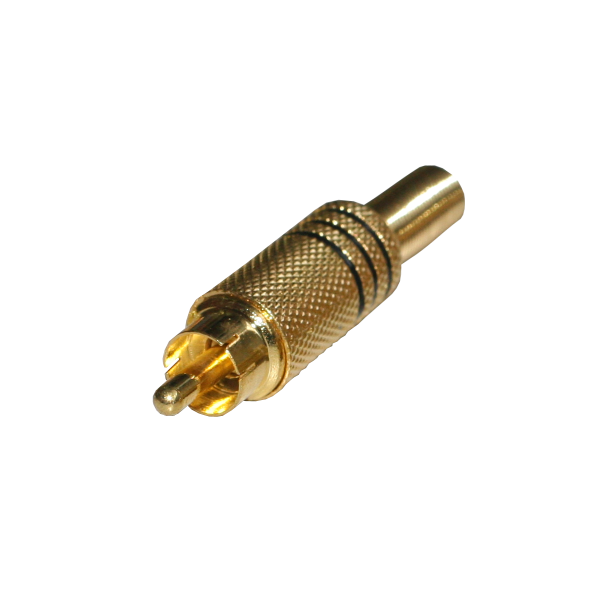 Mod. 113-D. Conector RCA macho metálico