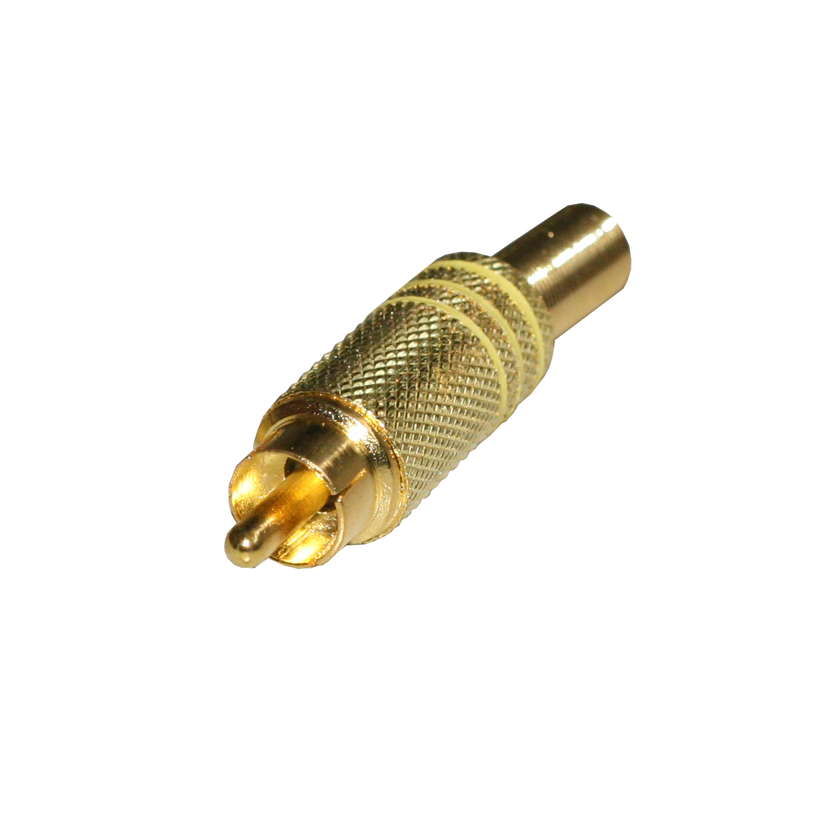 Mod. 113-D-A. Conector RCA macho metálico