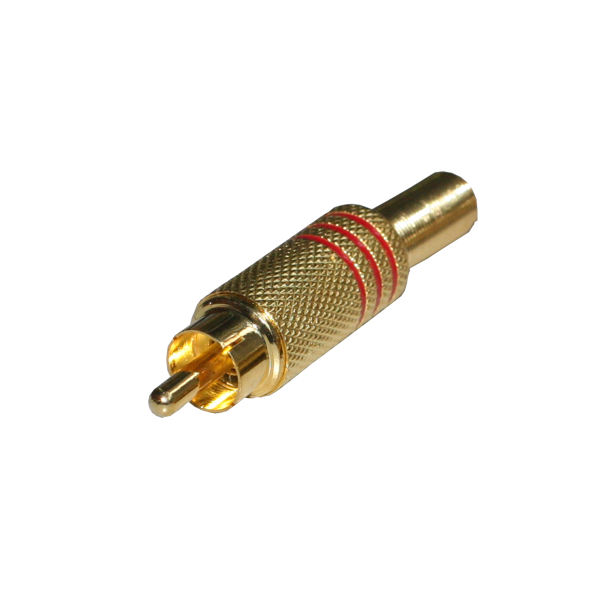 Mod. 113-D-R. Conector RCA macho metálico