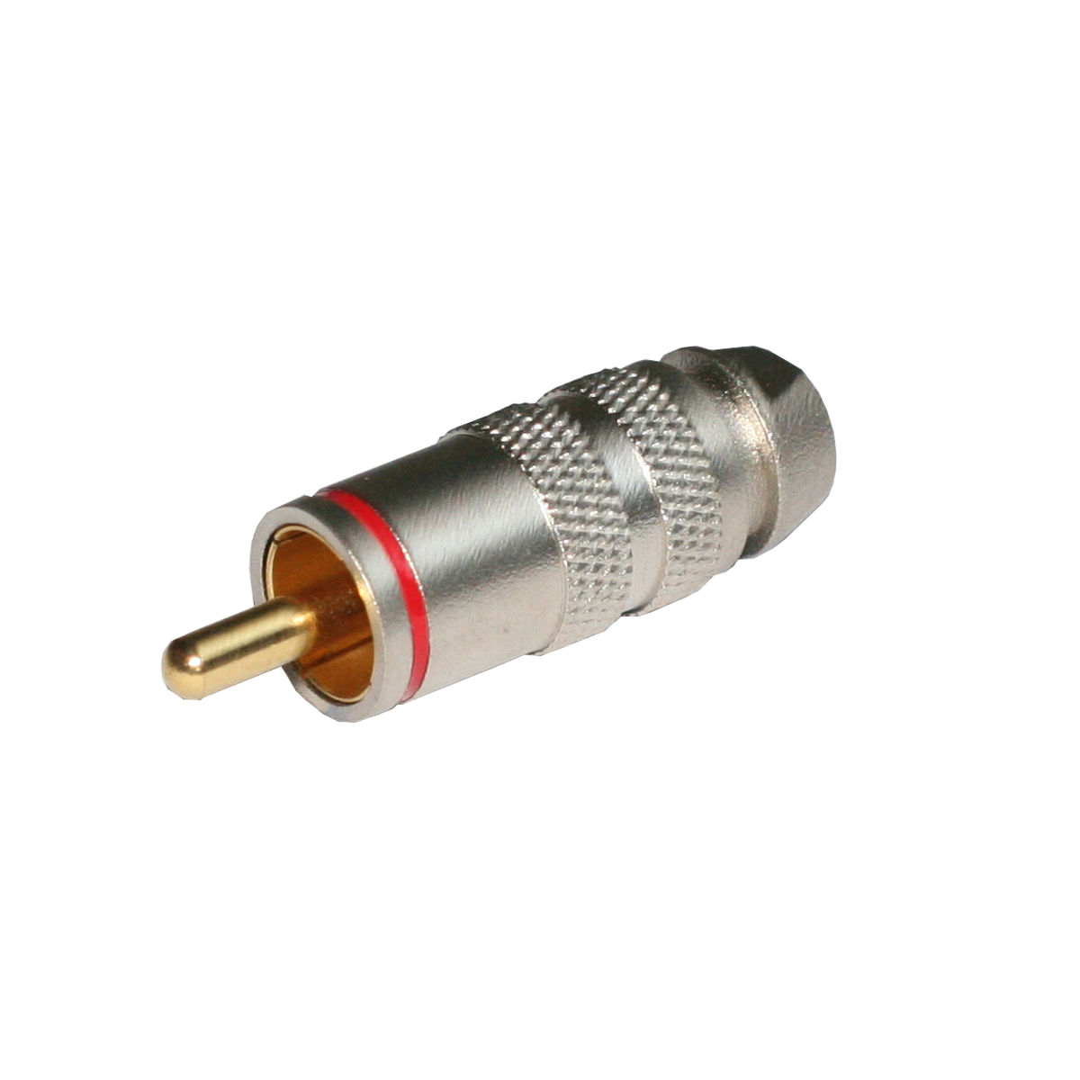 Mod. 114-M-R. Conector RCA macho tipo lujo