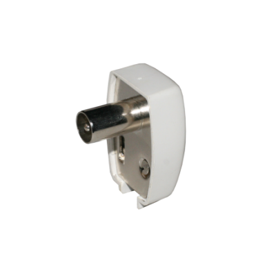Mod. 122-B. Conector antena TV macho acodado