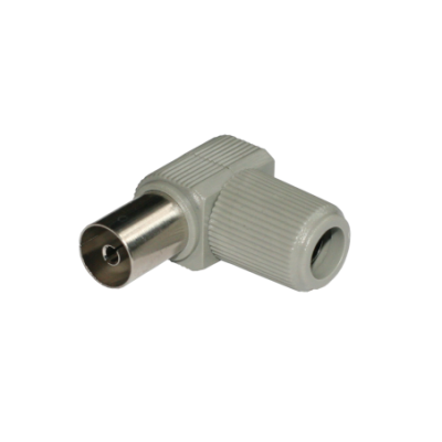 Mod. 127-E/G. Conector antena TV hembra acodado