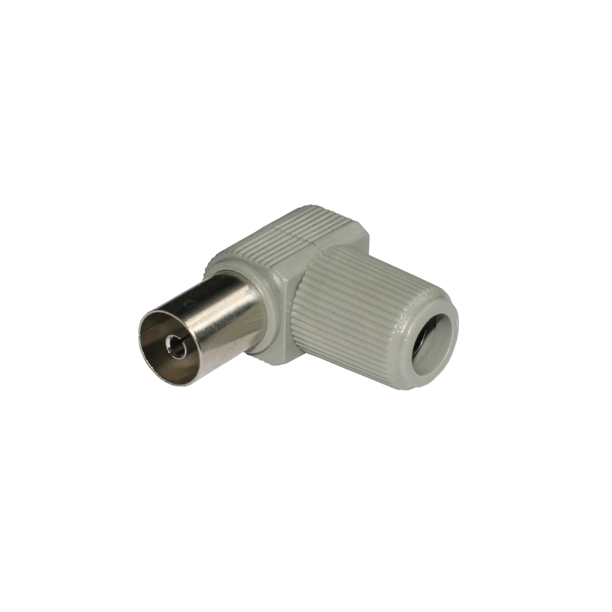 Mod. 127-E/G. Conector antena TV hembra acodado