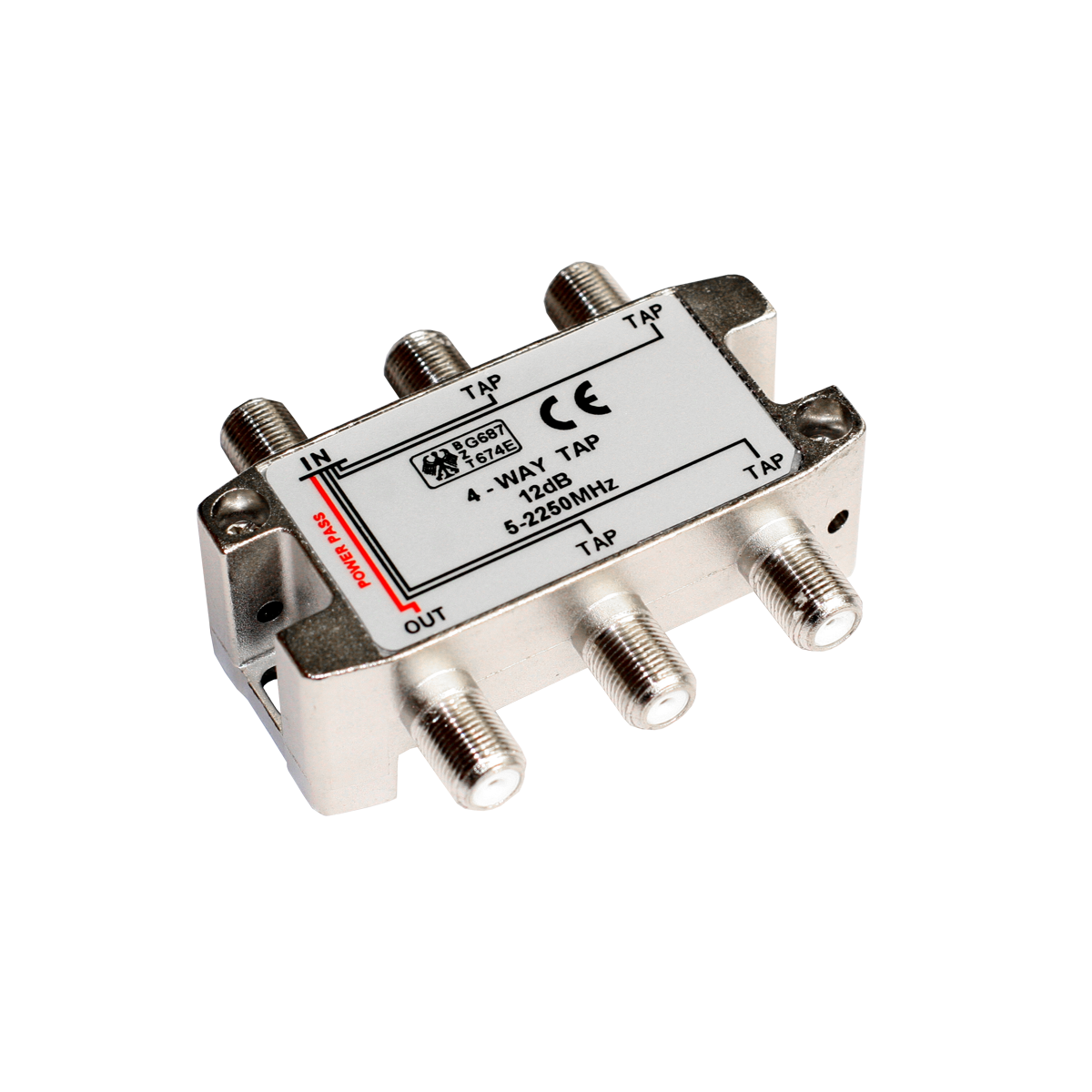 Mod. 168/15. Derivador F blindado 4 vías