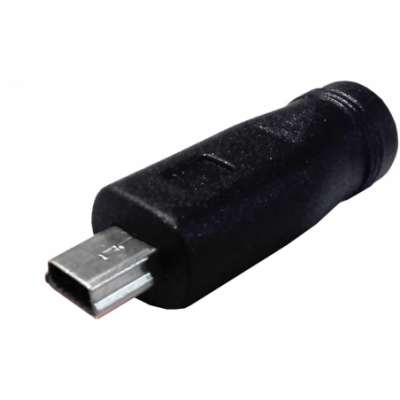 Mod. 263/M. Adaptador alimentación hembra a macho miniUSB