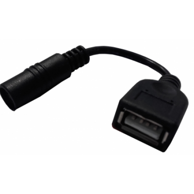 Mod. 263/N. Adaptador alimentación hembra a hembra USB