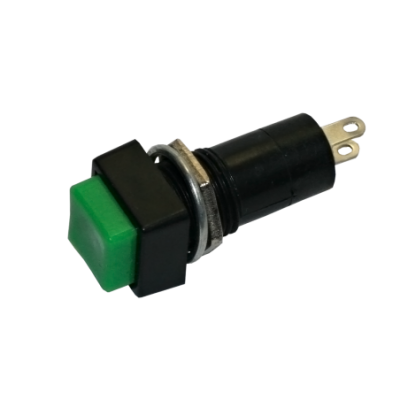Mod. 925-V. Pulsador circuito abierto 2A, verde